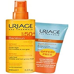 Uriage Bariésun Spray SPF50+ 200 ml + Baume Réparateur Après-Soleil 50 ml Offert - Publicité