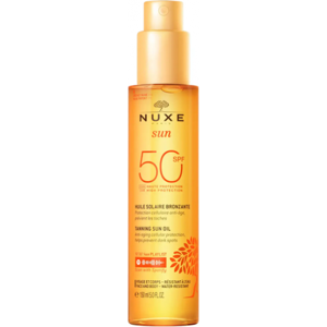 Nuxe Sun huile solaire bronzante haute protection spf50 - 150ml - Publicité