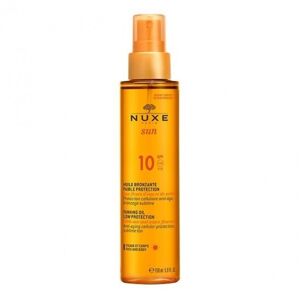 Nuxe sun huile bronzante visage et corps faible protection spf10 150ml - Publicité
