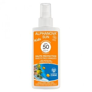 Alphanova sun kids haute protection sans filtres chimiques spf50 125g - Publicité