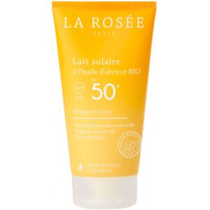 La Rosée lait solaire à l'huile d'abricot bio spf50+ 150ml - Publicité