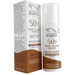 Laboratoires De Biarritz Algamaris Crème Solaire Teintée SPF50 Teinte Dorée 50ml