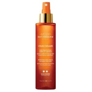 Institut Esthederm L'Huile Solaire Protecteur Corps et Cheveux Soleil Modéré Spray 150ml