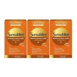 Nutreov Sunsublim Bronzage Peau Claire Tripack 3*28 Capsules