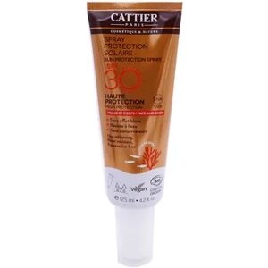 Cattier Spray Protection Solaire Spf30 Visage Et Corps Bio 125ml