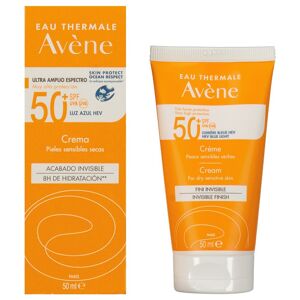 Avene Sol Spf50 50ml Facial Sunscreen Blanc Homme Blanc One Size male