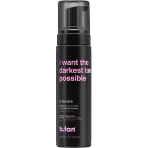 B.tan Mousse autobronzante I want the darkest tan possible b.tan 200ML