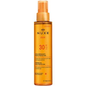 Nuxe Huile Bronzante SPF30 Haute Protection Protection solaire visage