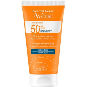 Avène Fluide Sans Parfum SPF50+ Protection solaire visage