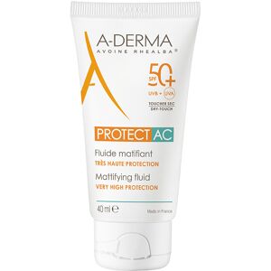 A-derma Fluide Solaire Visage Matifiant SPF50+ Soins Solaires