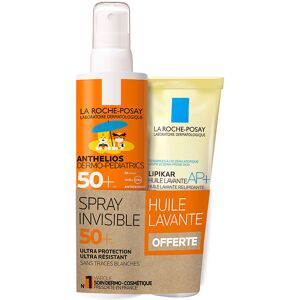 La Roche Posay Anthelios Dermo-Pediatrics Spray Invisible SPF50+ Sans Parfum + Lipikar Huile Lavante