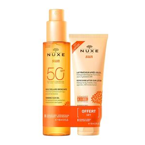 Nuxe Duo Huile Solaire Bronzante SPF50 & Lait Fraîcheur Apres-Soleil