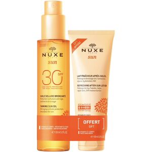 Nuxe Duo Huile Solaire Bronzante SPF30 & Lait Fraîcheur Apres-Soleil