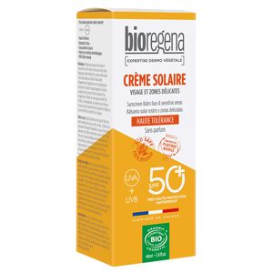 Bioregena CREME SOLAIRE Visage et Zones Délicates 40ml - Publicité