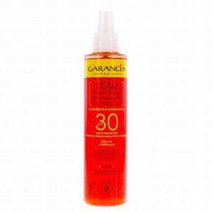 GARANCIA Eau solaire Rouge Sun protect SPF30 Flacon 150ml - Publicité