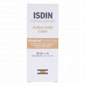 ISDIN Fotoultra 100 Active Unify Color SPF50+flacon 50ml - Publicité