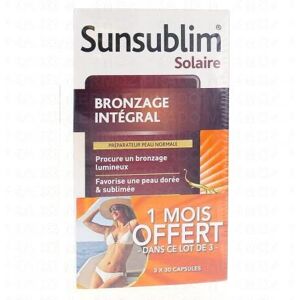 Sunsublim Integral Tanning Food Supplement 1 un. Publicité