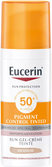 Eucerin Sun Protection Pigment Control Gel-Crème Teinté Anti-Taches SPF50+ 50ml