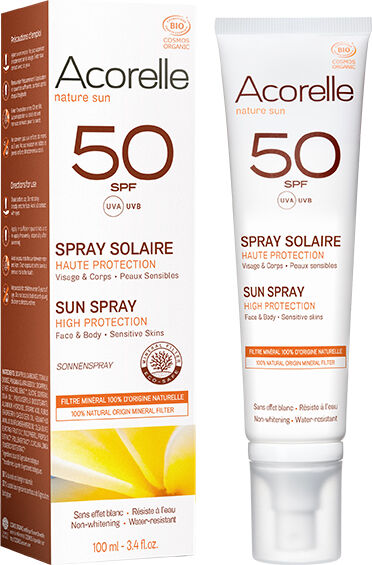 Acorelle Nature Sun Spray Solaire SPF50 Bio 100ml