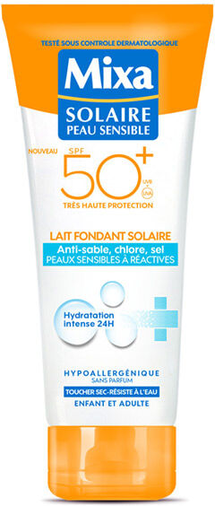 Mixa Lait Fondant Solaire SPF50+ Peaux Sensibles à Réactives 200ml