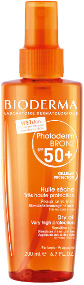 Bioderma Photoderm Bronz Huile Sèche Solaire Bronzage Intense SPF50+ 200ml