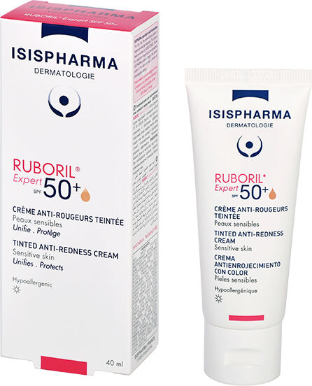 Isispharma Ruboril Expert SPF50+ Crème Anti-rougeurs Teintée Peaux Sensibles 40ml