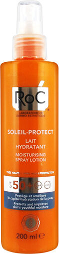 RoC Soleil Protect Lait Corps Spray Hydratant SPF50+ 200ml