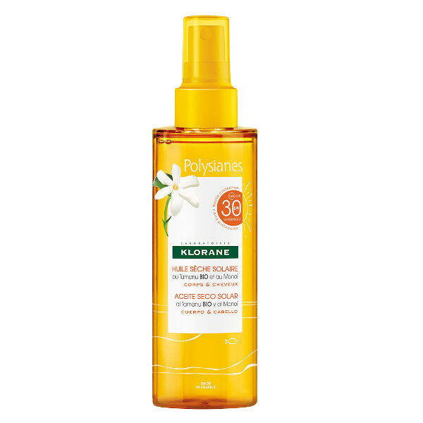 Klorane Monoï & Tamanu Huile Sèche Solaire SPF30 200ml