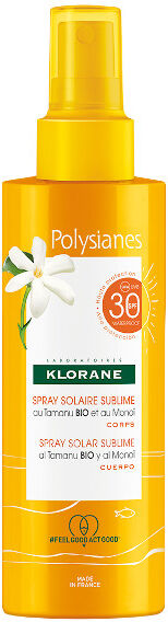 Klorane Monoï & Tamanu Spray Solaire Sublime Corps SPF30 200ml