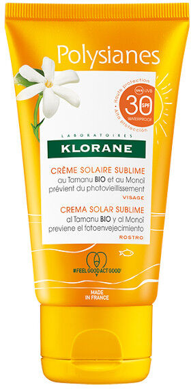 Klorane Monoï & Tamanu Crème Solaire Sublime Visage SPF30 50ml