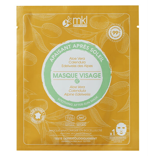 MKL Green Nature Masque Visage Apaisant Après Soleil Bio