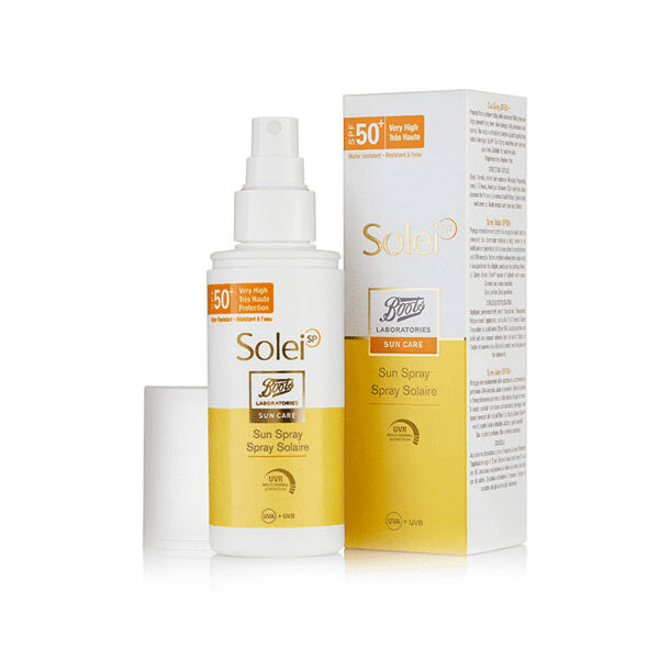 Boots Laboratories Solei SP Spray Solaire Corps SPF50+ 150ml