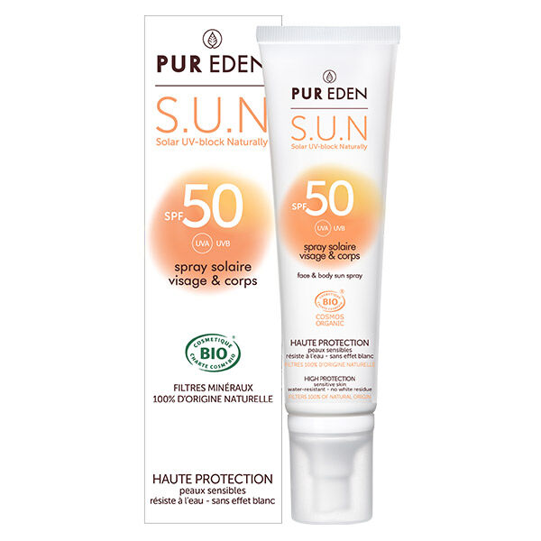 Pur Eden Suncare Spray Visage et Corps SPF50+ 100ml