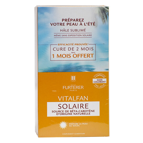 René Furterer Vitalfan Solaire Préparation Solaire Lot de 2 x 30 capsules