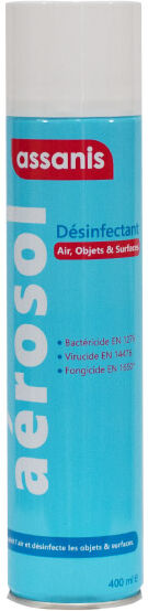 Assanis Désinfectant Aérosol Air Objets & Surfaces 400ml