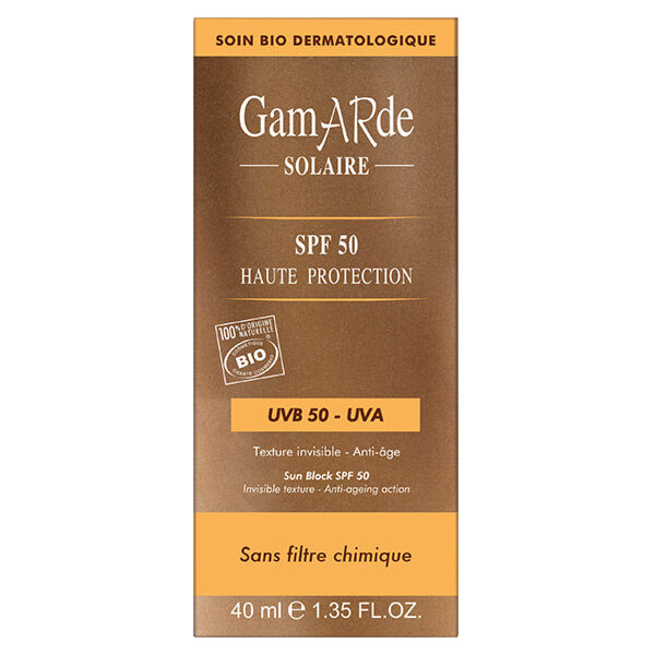 Gamarde Solaire Haute Protection SPF50 Bio 40ml