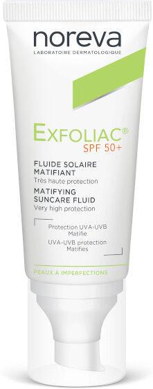 LED NOREVA Noreva Exfoliac Fluide Solaire Matifiant SPF50+ 40ml