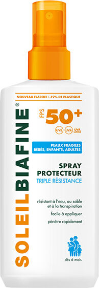 Biafine SoleilBiafine Lait Spray Solaire Enfant SPF50+ 200ml