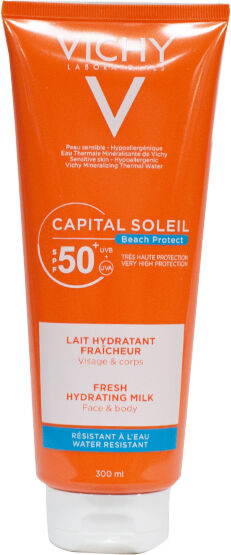 Vichy Capital Soleil Crème Solaire Lait Protecteur Fraicheur SPF50+ 300ml