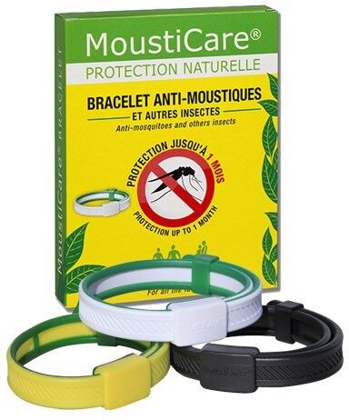 Mousticare Bracelet Anti-Moustique Noir