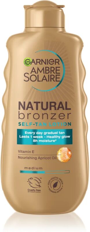 Garnier Ambre Solaire Natural Bronzer lait teinté pour un bronzage progressif 200 ml