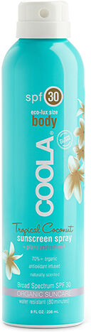 Coola Spray Solaire Corps SPF 30 Tropical Coconut 236ml Coola