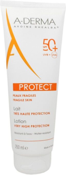 Aderma protect lait spf 50+ peaux fragiles 250 ml