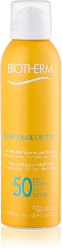 Biotherm Brume Solaire Dry Touch Moisturizing Mist Sunbathing With Matt Effect SPF 50 Waterproof 200 ml