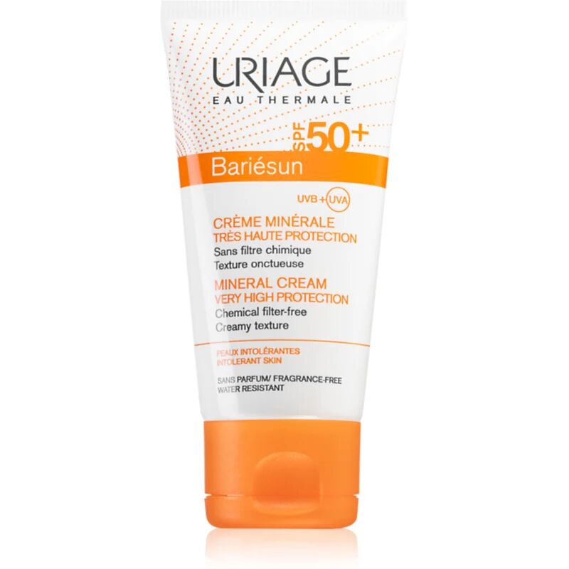 Uriage Bariésun Mineral Cream SPF 50+ Mineral Protection Face and Body Cream SPF 50+ Waterproof 50 ml