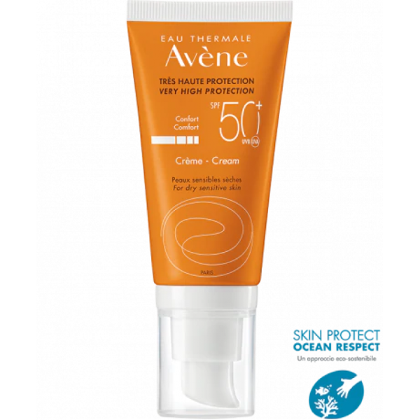 avene avène crema spf 50+ solare viso 50ml