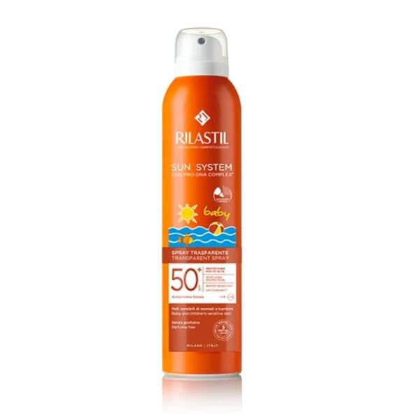 rilastil sun system baby spray solare trasparente spf 50+ 200 ml