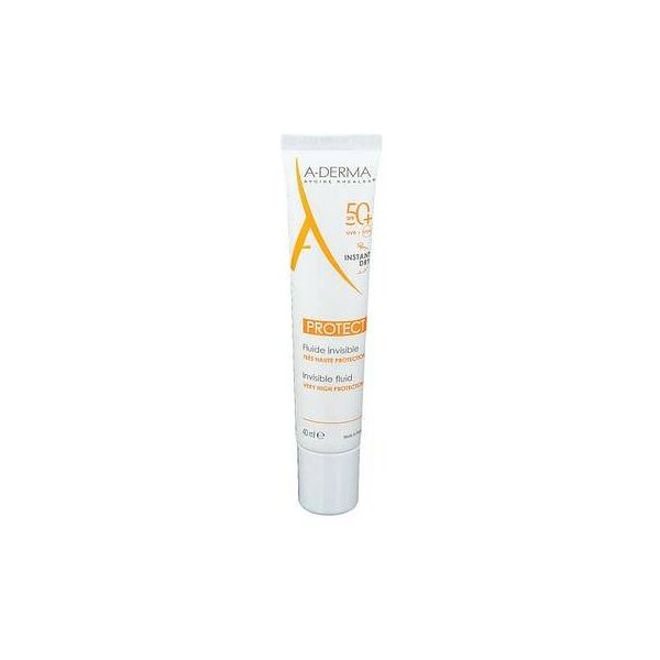 aderma a-derma protect fluido invisibile spf 50+ protezione viso 40 ml