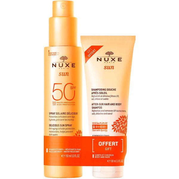 nuxe sun set spray solaire délicieux 50 spf