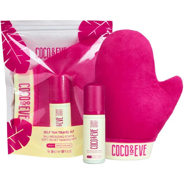 coco & eve self tan travel kit medium